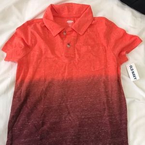 Orange ombré boy shirt